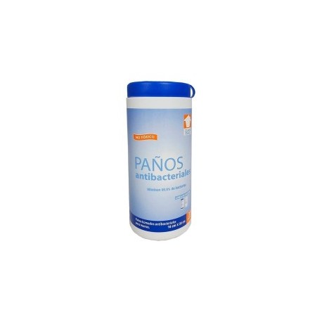 Paños húmedos antibacterial 17x20 con 35 pz.
