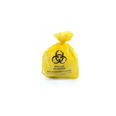 Bolsa poliet amarilla 55x60 cal200 con 100
