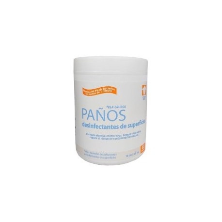 Paños antibacteriales 14x20 con 80 pz